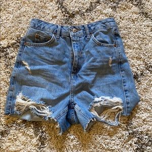 Top shop high waisted shorts